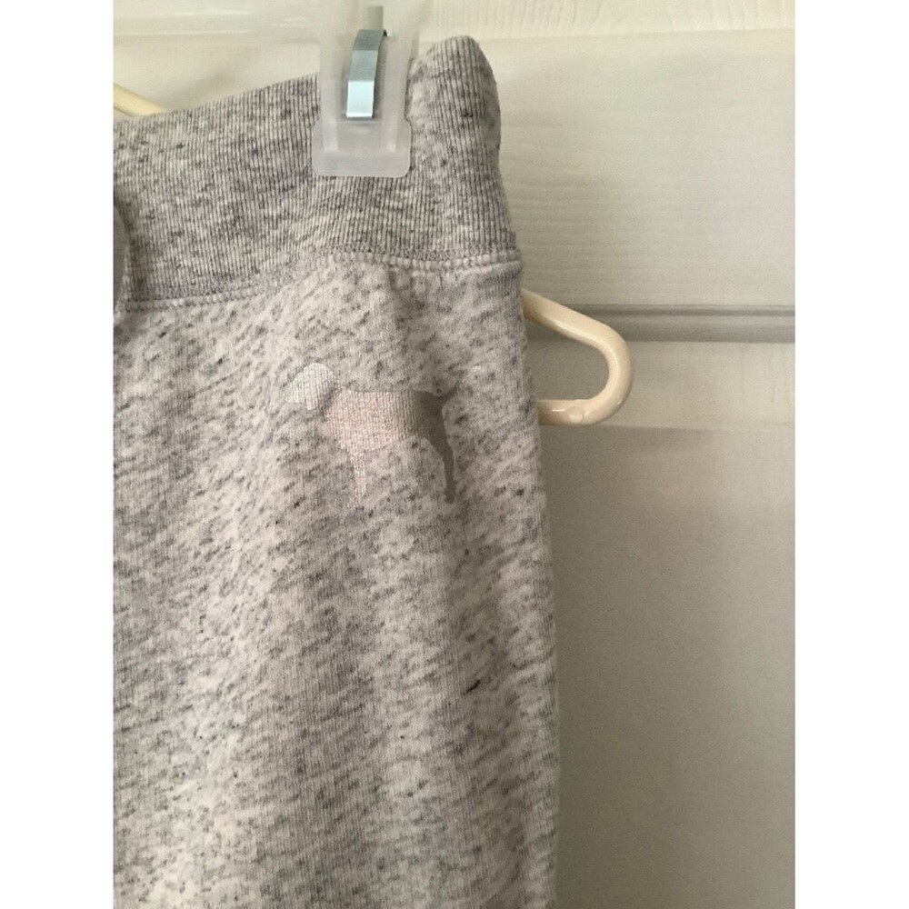 PINK Victoria Secret grey sweatpants XS wide leg bottom flare - Picture 2 of 8